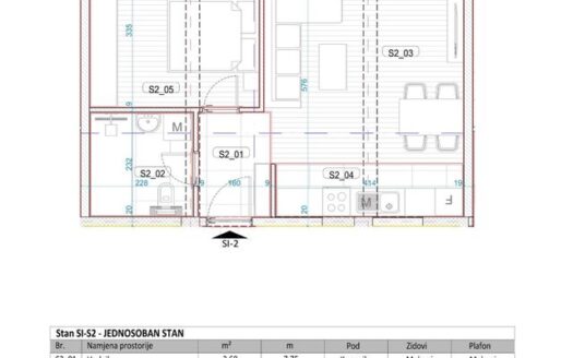 One bedroom apartment for sale, Momišići, Podgorica